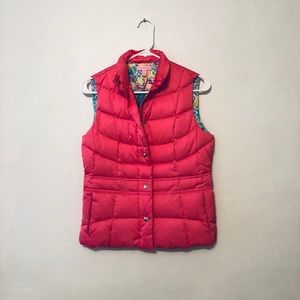 Lilly Pulitzer Pink Puffer Vest | Size XS
